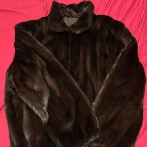 Men's bomber mink